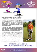 Devanet polo shirts and sweaters into page